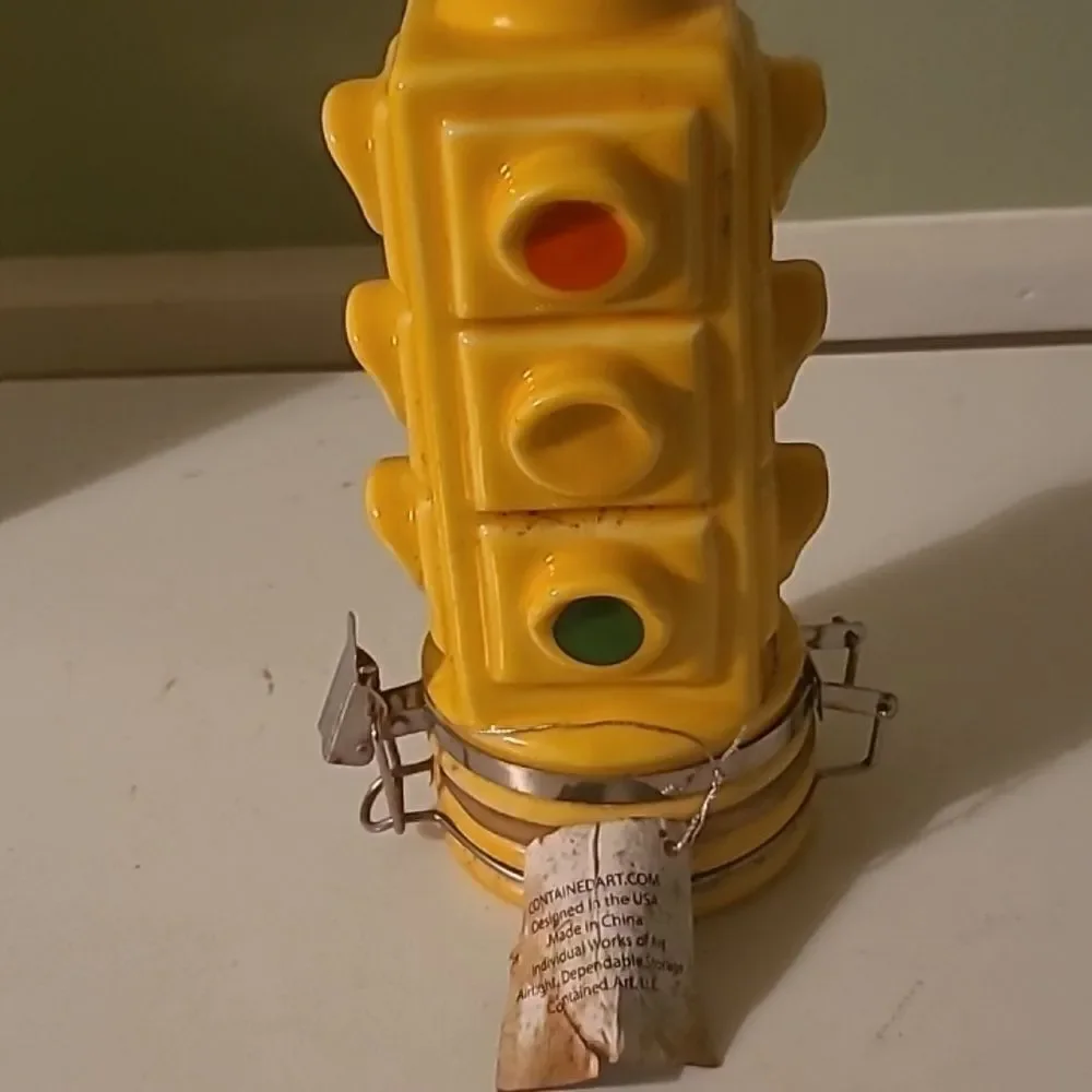 Contained Art Traffic Light  Storage Container